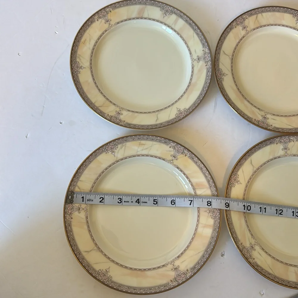 Vintage Mikasa marble 5 piece plates set